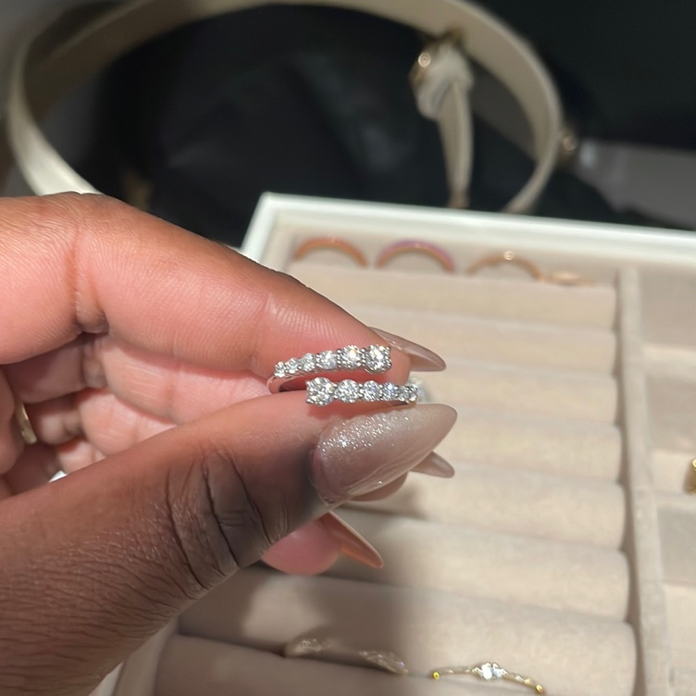 Graduate Diamond Wrap Ring - Picture 7 of 8